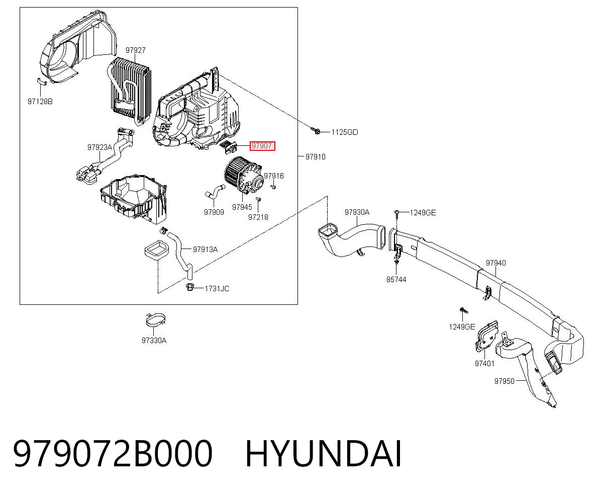 Резистор обігрівача Hyundai Santa Fe II позашляховик (CM) (2006 - 2012) ціна, від 9.71 USD