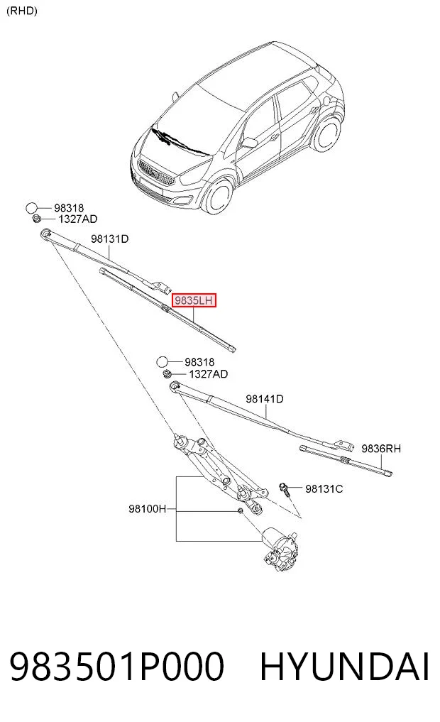 Щітка-двірник лобового скла, комплект з 2-х шт. Volkswagen AMAROK пікап (2HA, 2HB, S1B, S6B, S7A, S7B) (2010 - 2026) ціна, від 13.21 USD