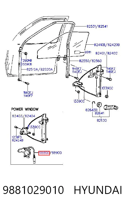 9881029010 Hyundai/Kia 
