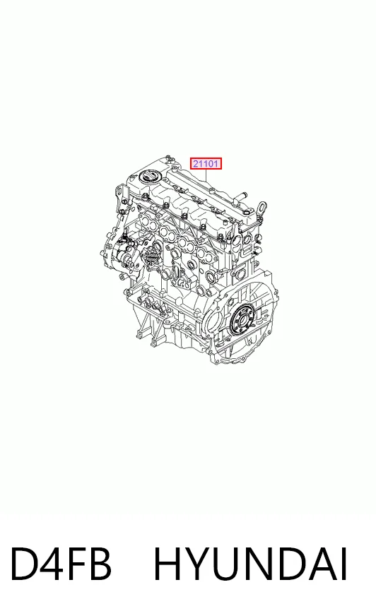 D4FB Hyundai/Kia Мотор в зборі