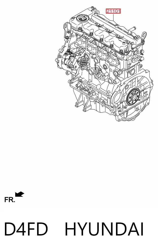 D4FD Hyundai/Kia Мотор в зборі