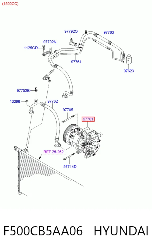 Купити 977011E000 Chrysler Компресор кліматичної установки