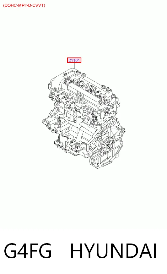 G4FG Hyundai/Kia Мотор в зборі