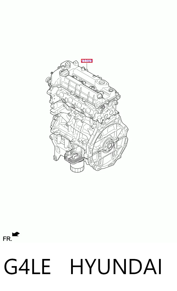 G4LE Hyundai/Kia Мотор в зборі