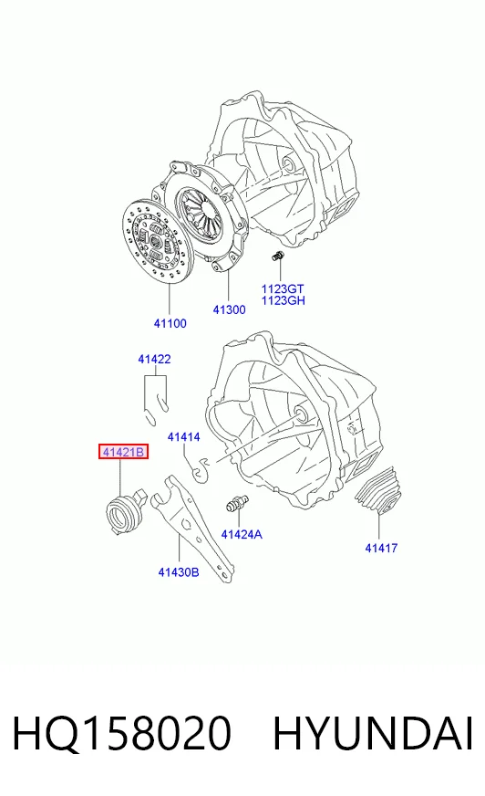  Вижимний підшипник Hyundai Galloper 