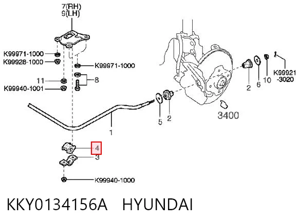 J70304 Japan Cars Втулка стабілізатора переднього