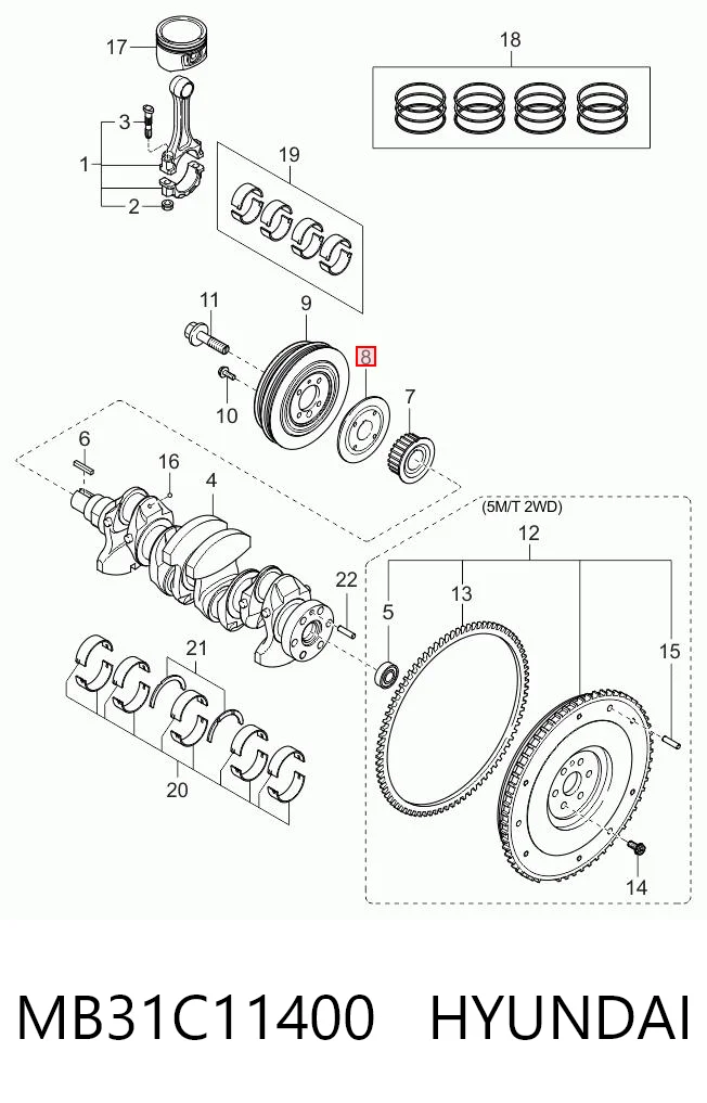 MB31C11400 Hyundai/Kia