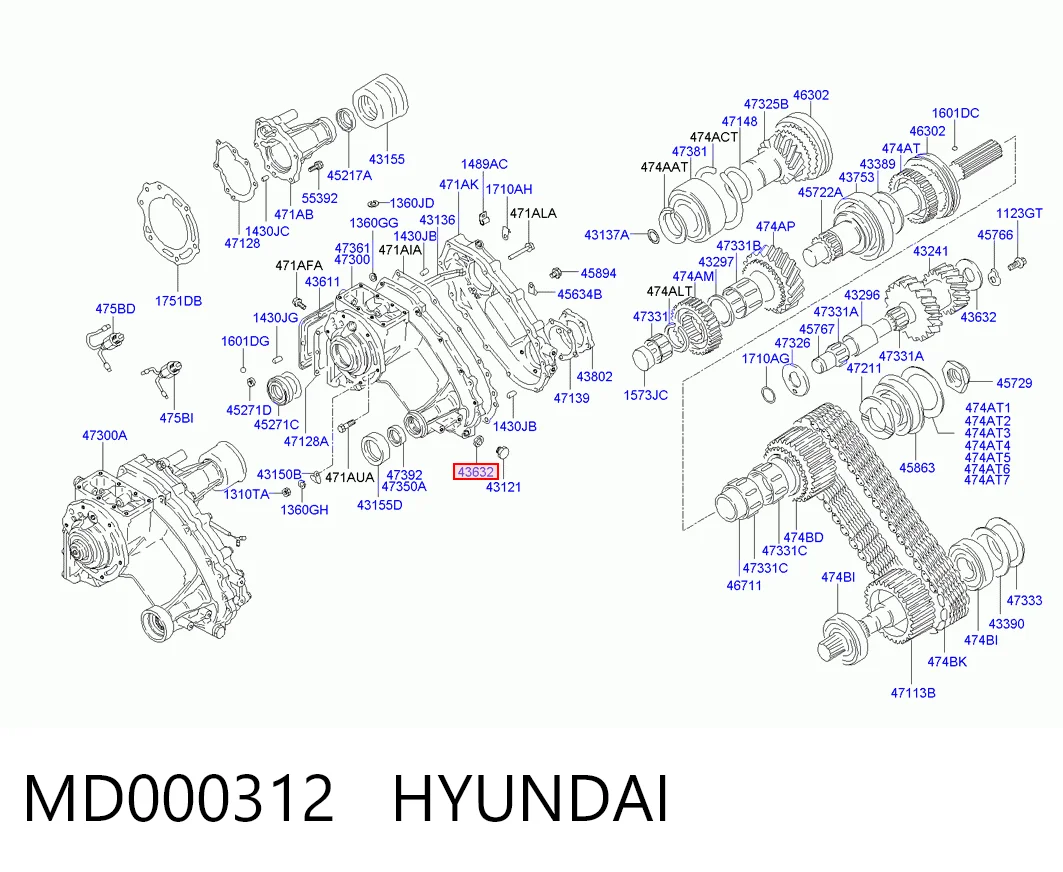 Купити MB001294 Chrysler Прокладка зливної пробки редуктора