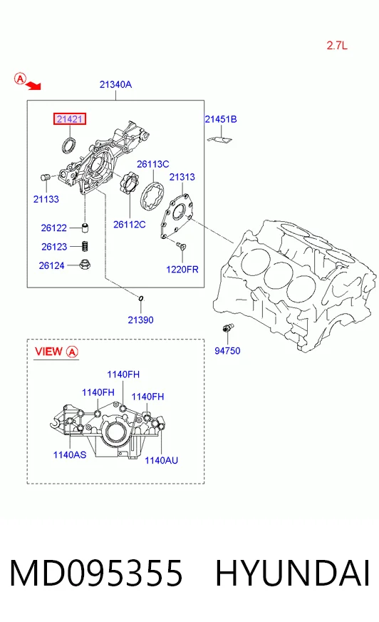 Купити AL60978 John Deere Сальник масляного насосу
