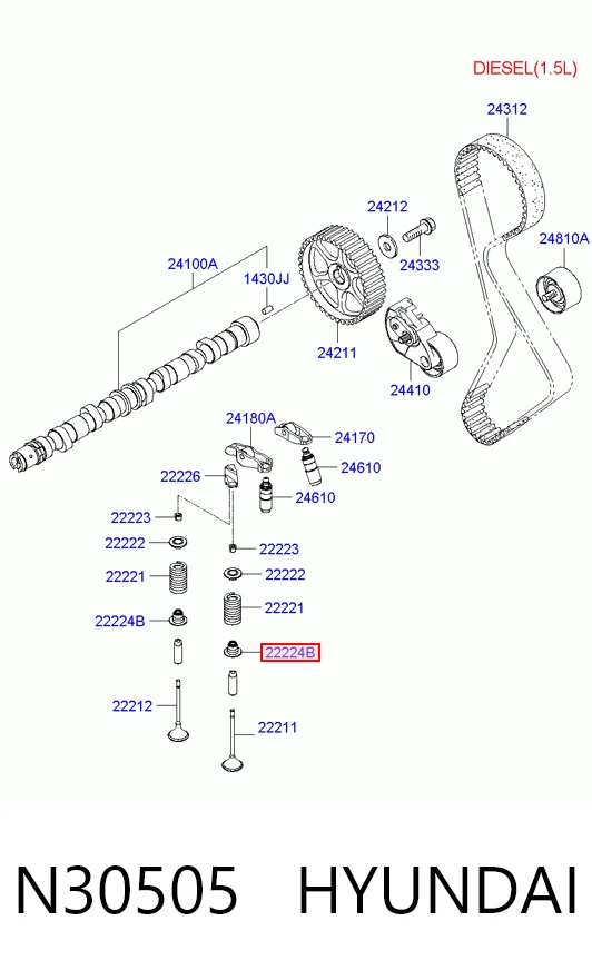 Купити Сальник клапана Hyundai Grandeur  TG