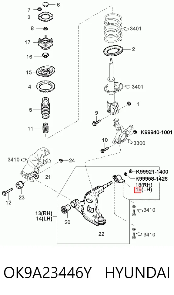 Купити J40303BK Japan Cars Сайлентблок передньої підвіски