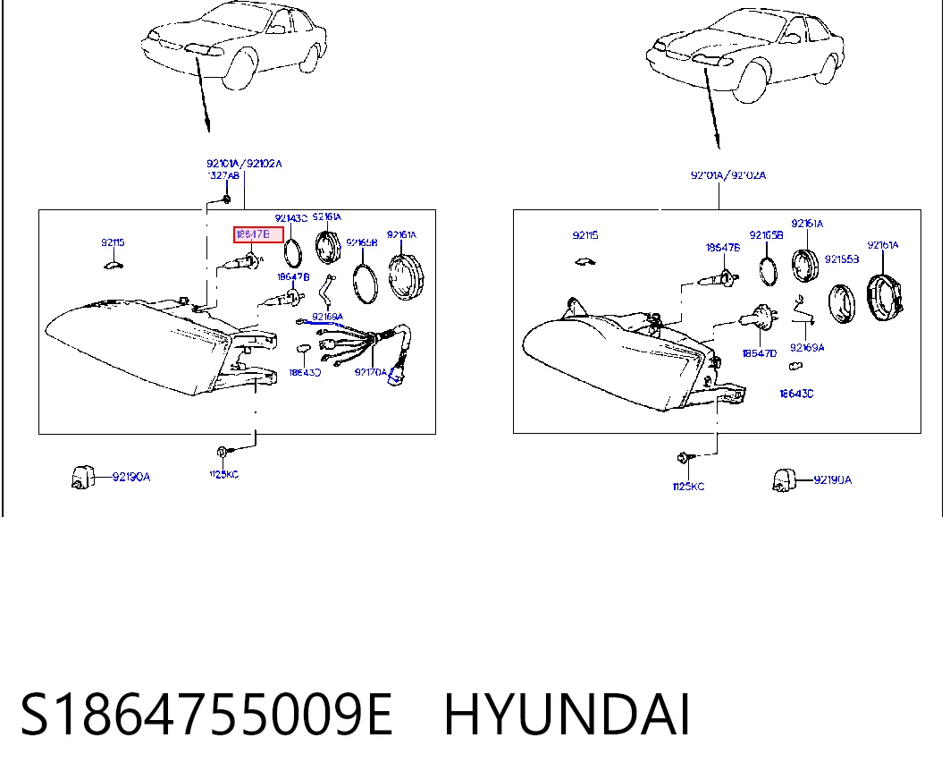 1864755009E Market (OEM) Лампочка галогенова, дальнє світло