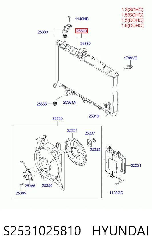 Купити 4007083 Polcar Радіатор двигуна