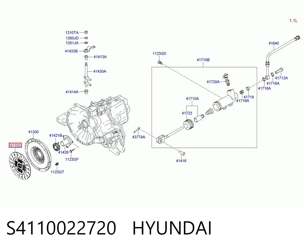 Диск зчеплення на Hyundai Getz  