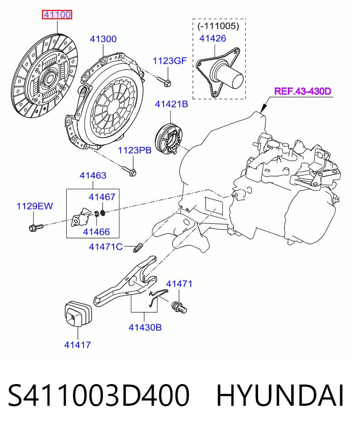 Диск зчеплення на Hyundai I40 I VF