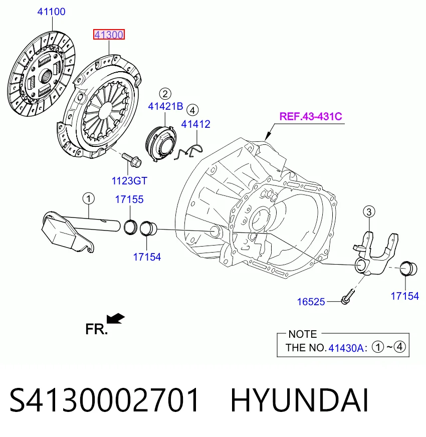 Корзина диска зчеплення Hyundai I10 