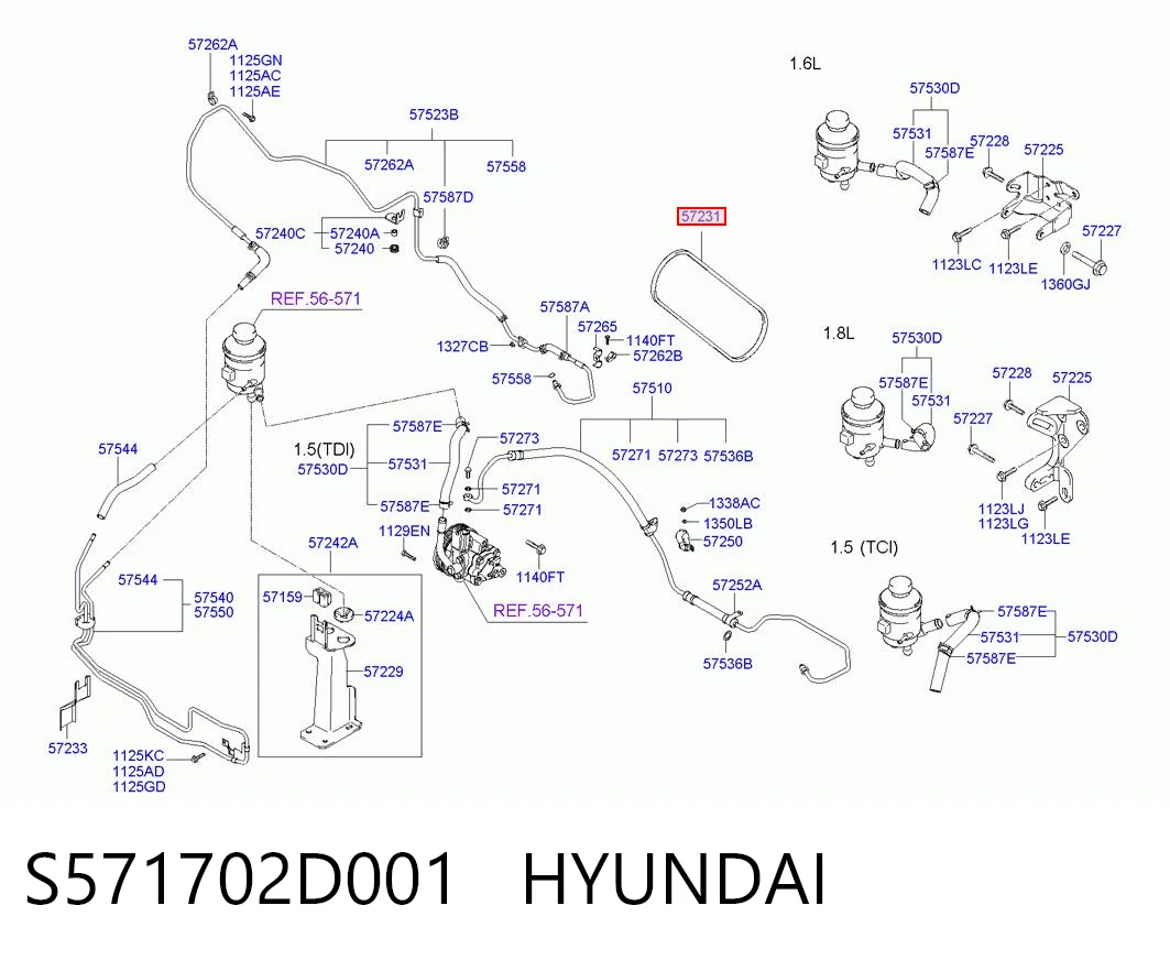 Ремінь кондиціонера Hyundai Elantra III