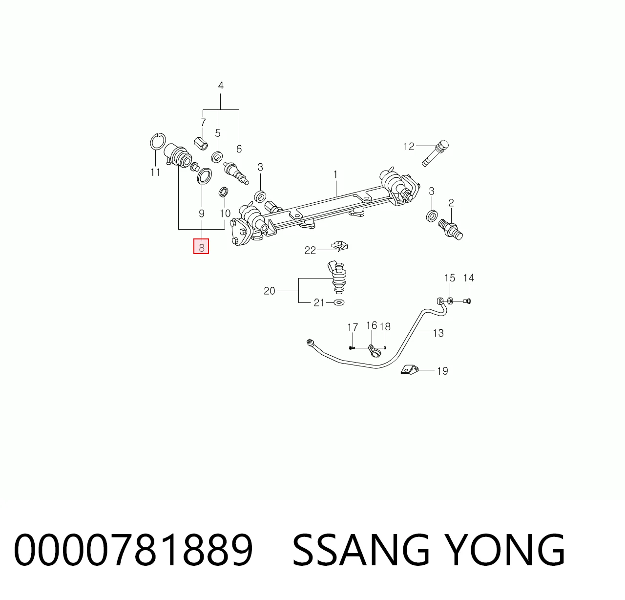 Регулятор тиску палива SsangYong Rexton I позашляховик (RJ) (2002 - 2006) ціна, від 15.20 USD