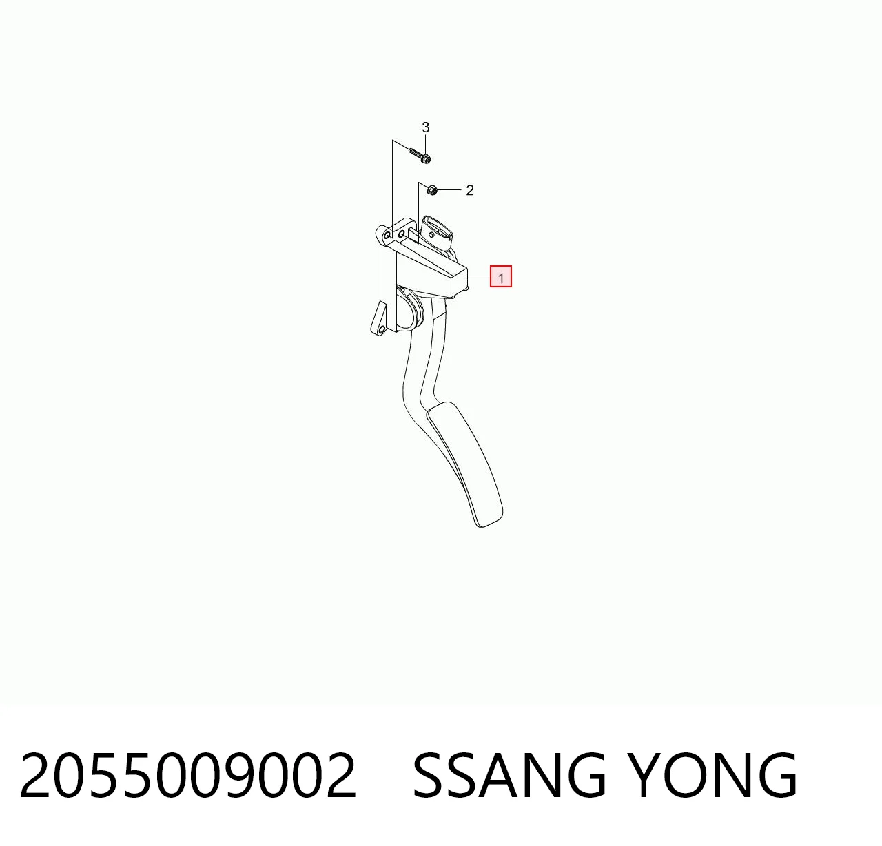 Підаль газу SsangYong Actyon SPORTS пікап (QJ) (2006 - 2012) ціна, від 22.05 USD