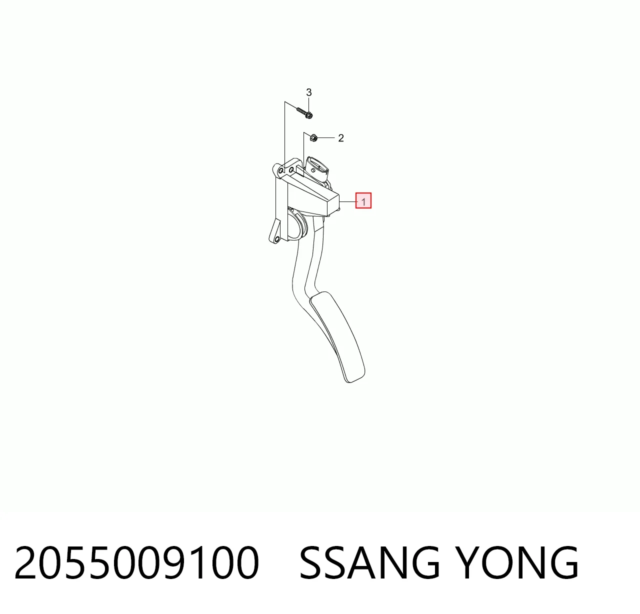  Педаль газу SsangYong Actyon 