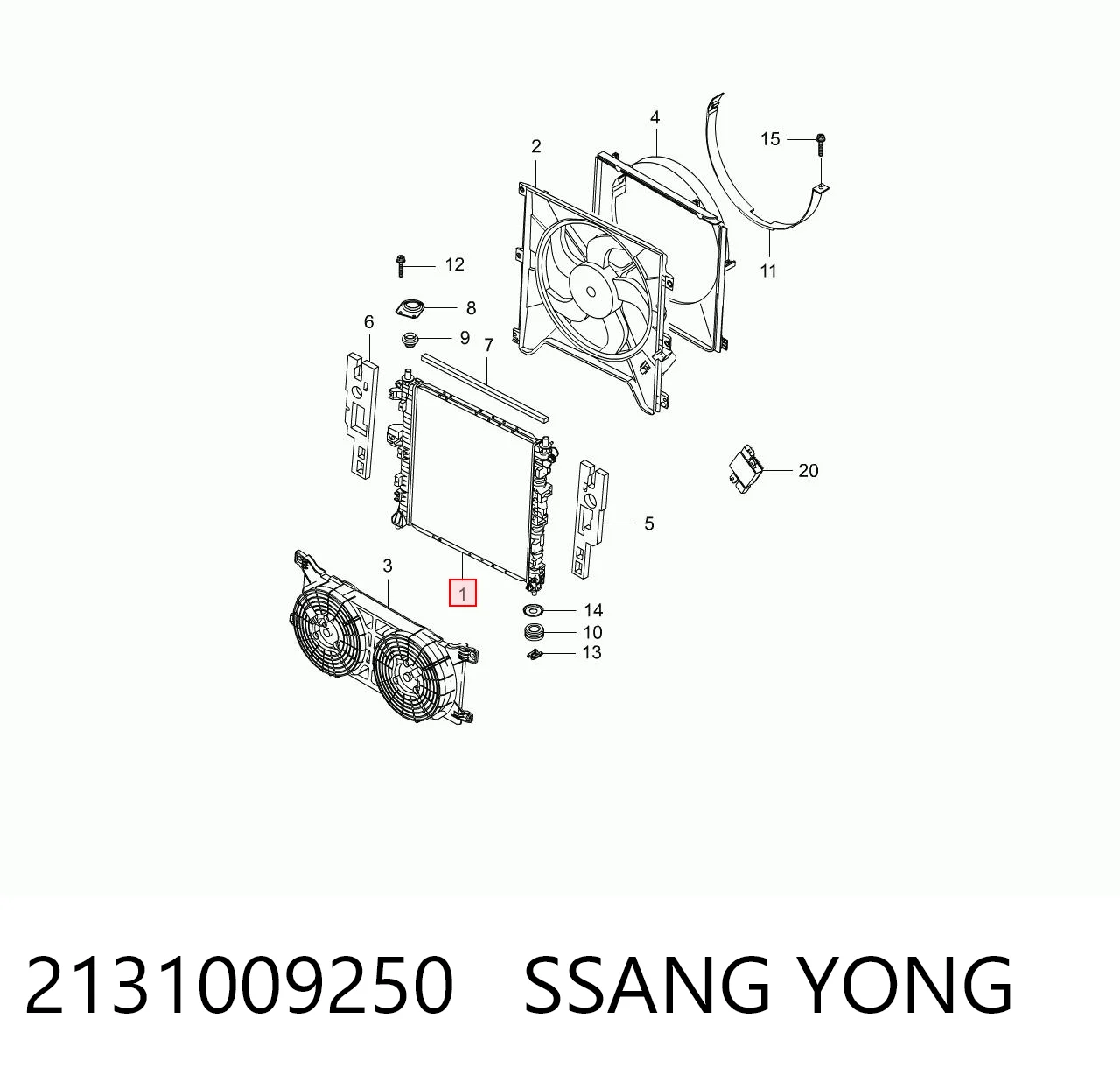 Радіатор P32105 Tangun