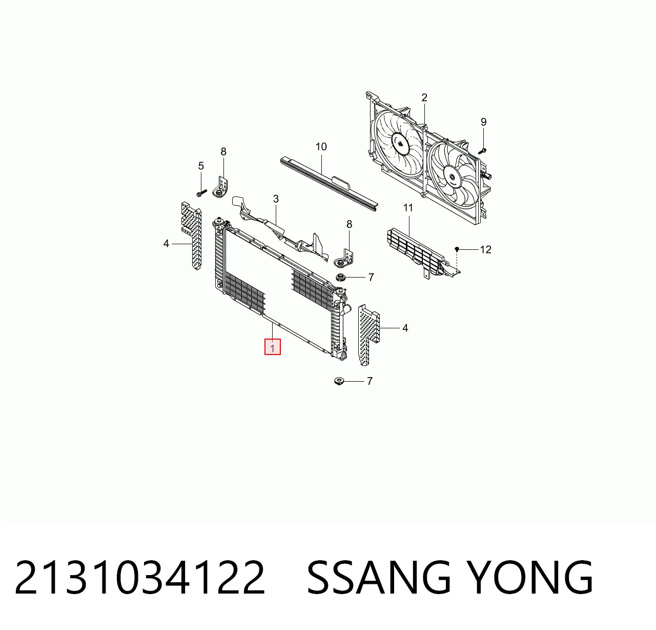 Купити Радіатор SsangYong Korando C 