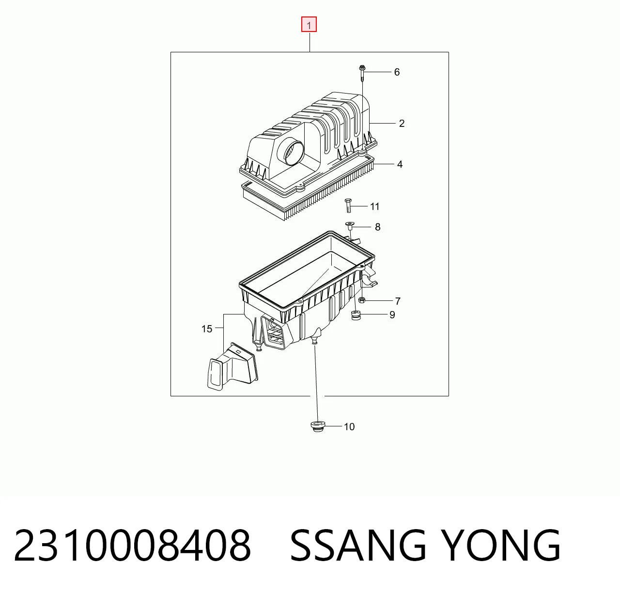 Коробка фільтра на SsangYong Rexton I RJN