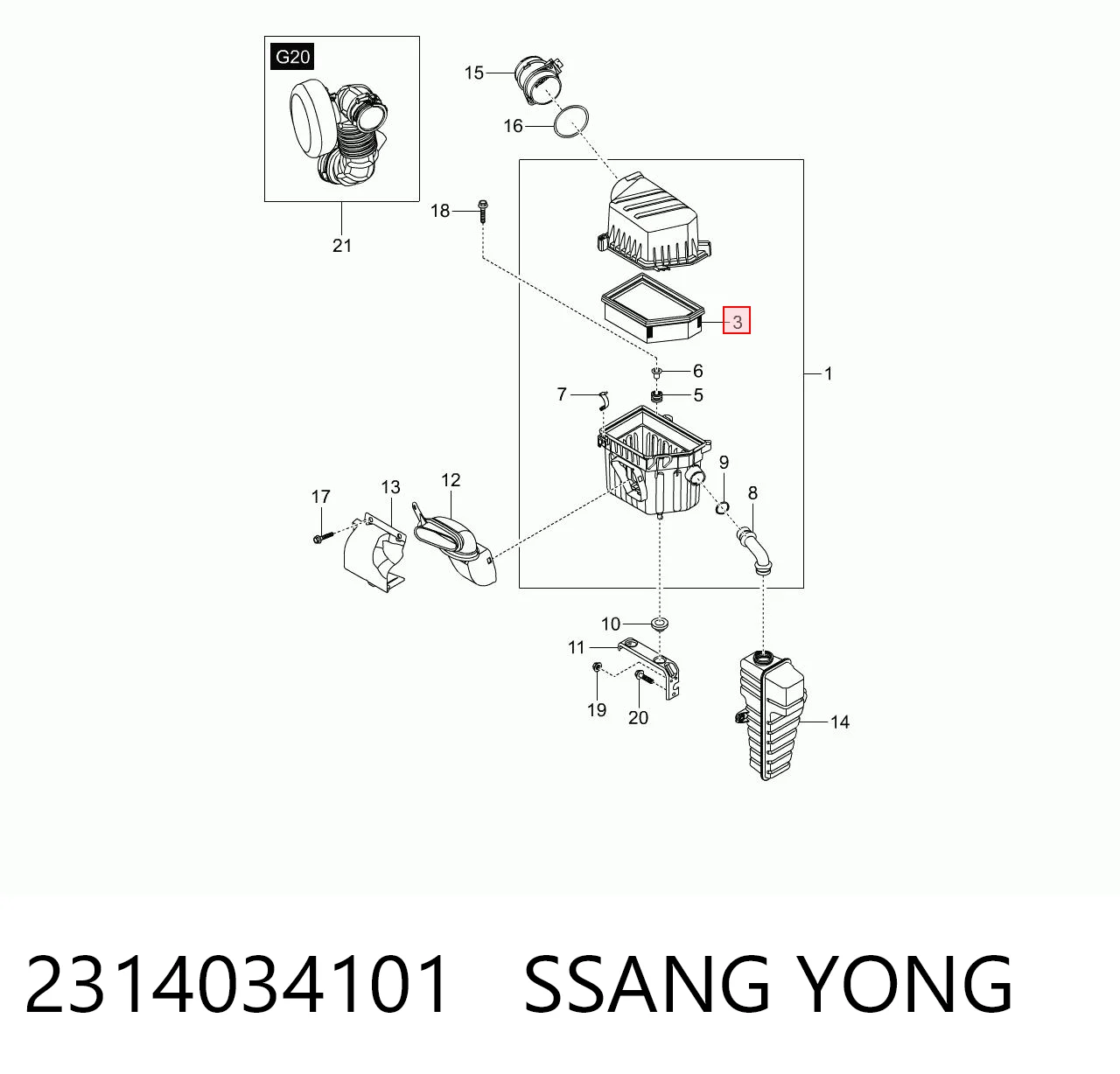 2314034101 Ssang Yong