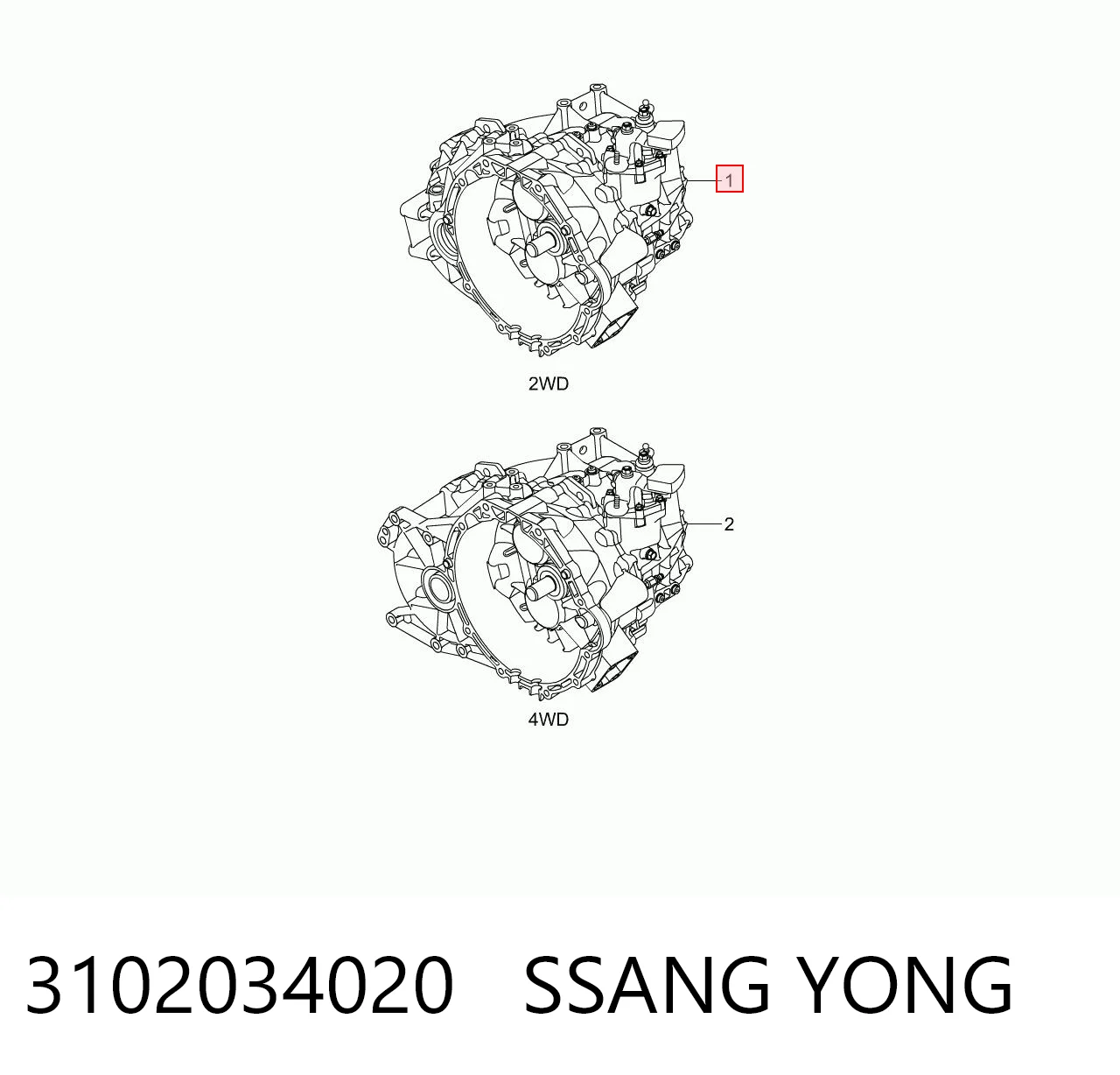 3102034020 Ssang Yong