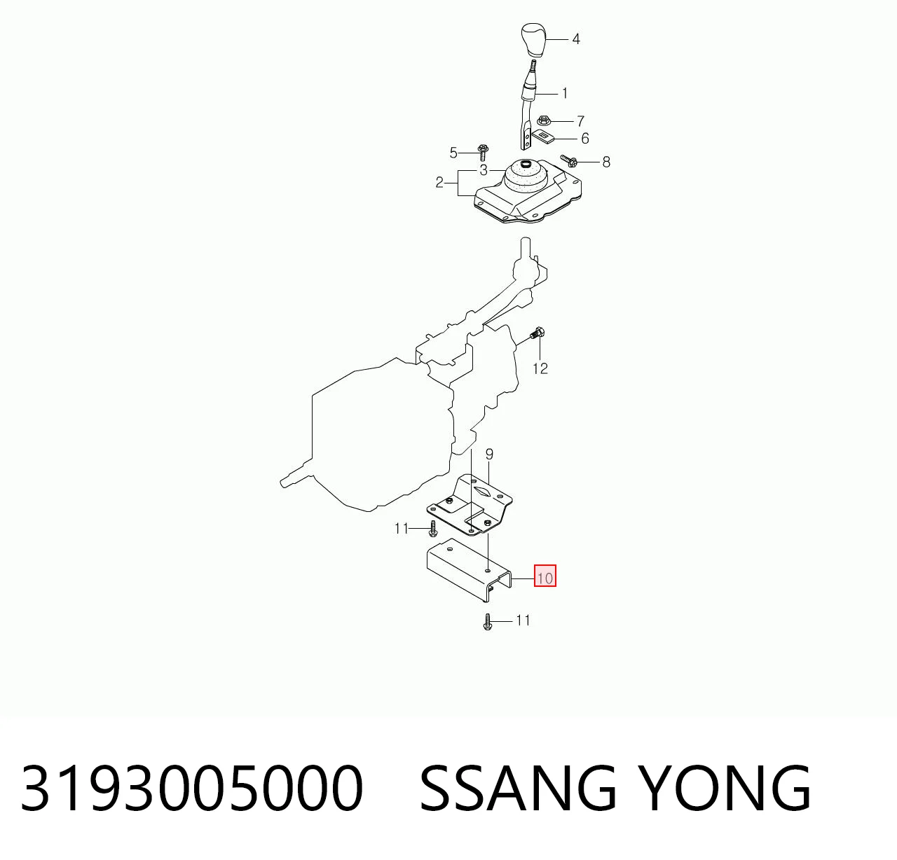 Подушка (опора) двигуна, задня SsangYong Actyon SPORTS пікап (QJ) (2006 - 2012) ціна, від 68.93 USD