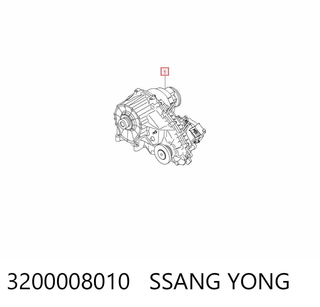 Раздатка (коробка роздавальна) на SsangYong Actyon  CJ
