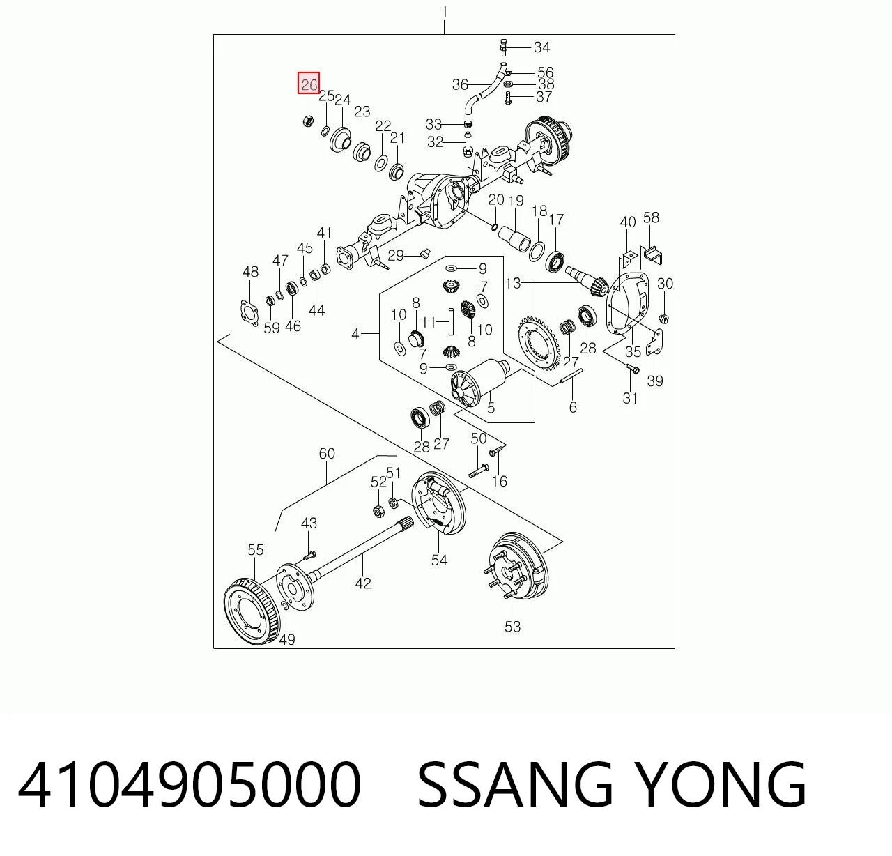 4104905000 Ssang Yong