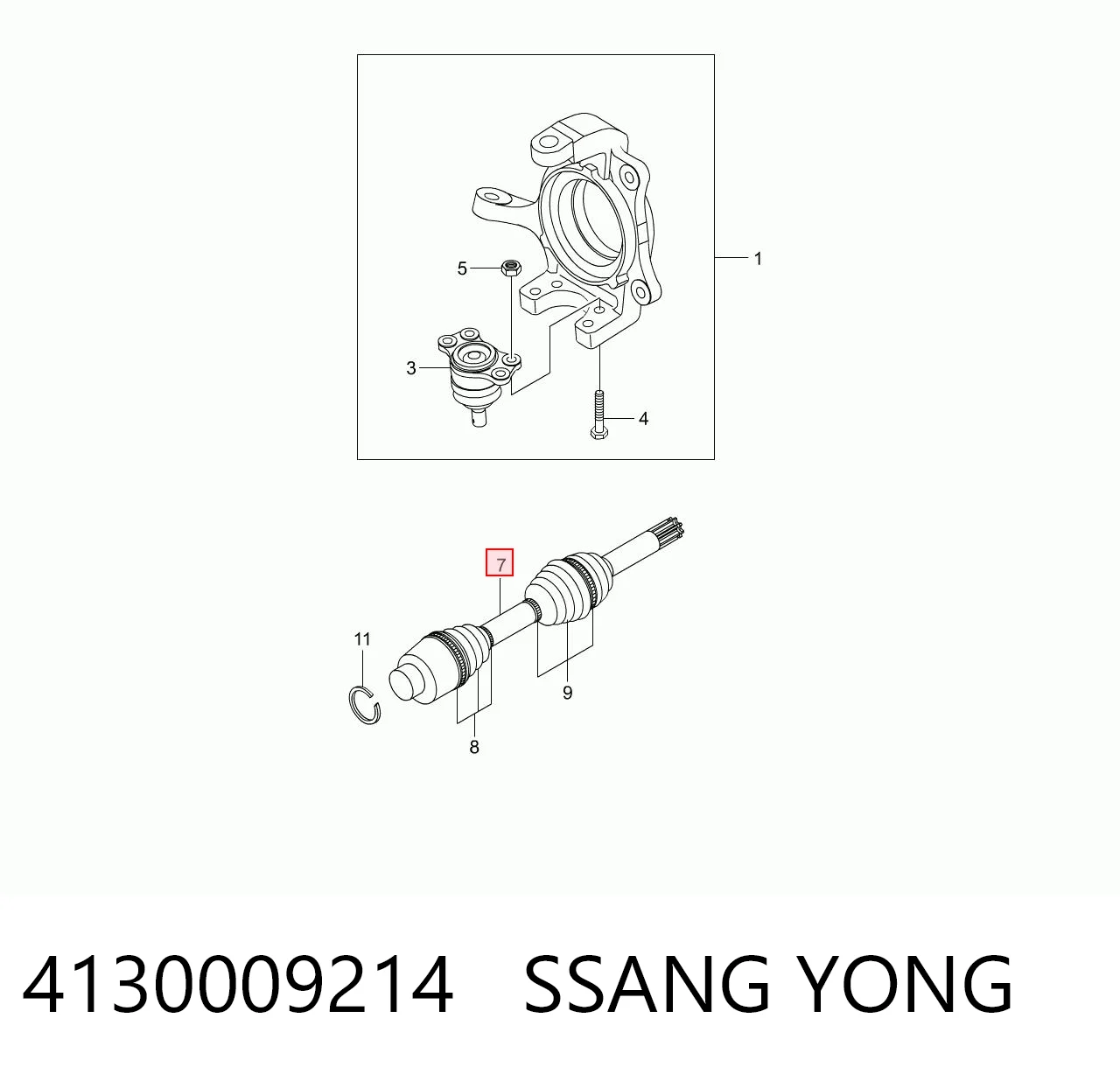 Піввісь передня, права Tangun J31002 ціна, від 415.52 USD
