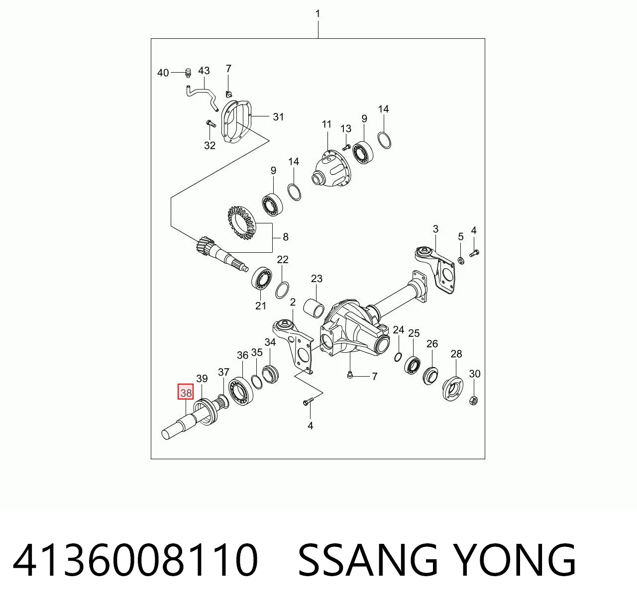 Привід передній правий на SsangYong Actyon SPORTS QJ