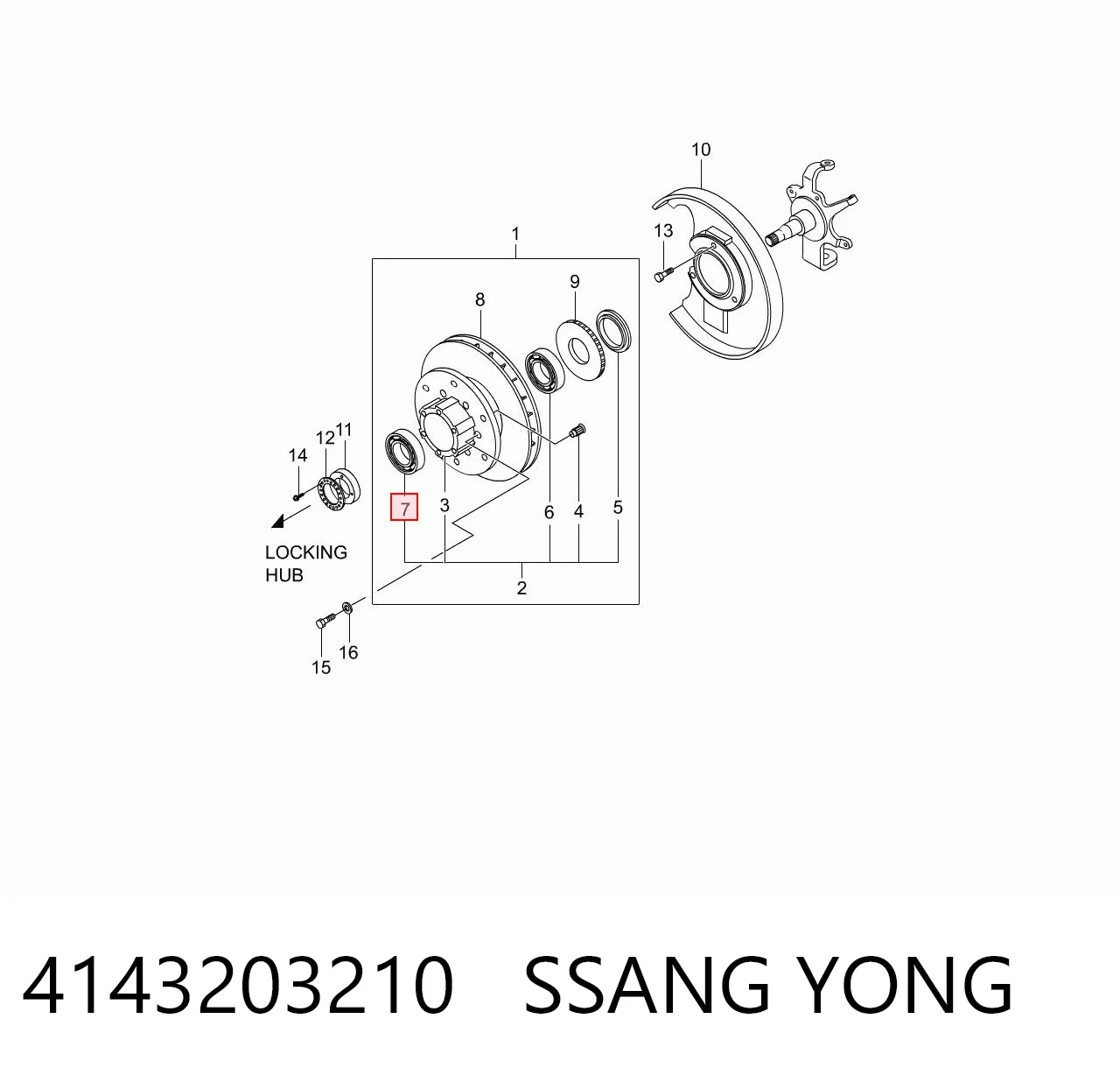 Купити A0029807002 Mercedes Передній підшипник колеса