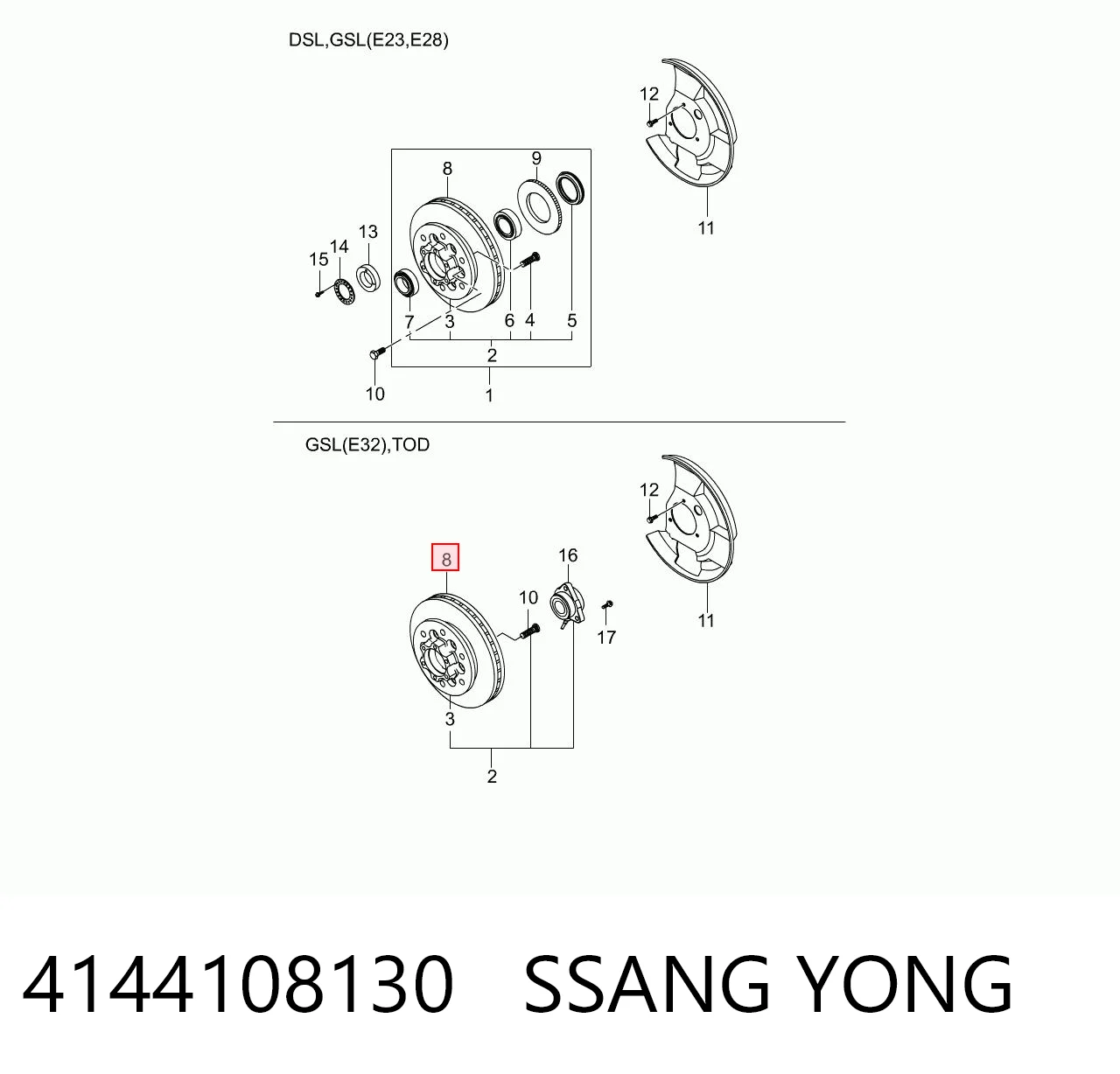 4144108130 Ssang Yong