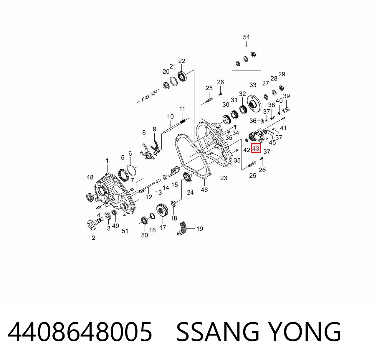 4408648005 Ssang Yong Двигун керування раздаткой