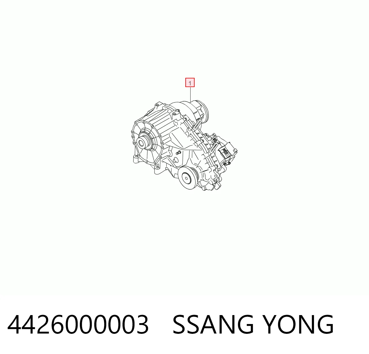 Коробка роздавальна SsangYong Actyon позашляховик (CJ) (2006 - 2012) ціна, від 223.96 USD