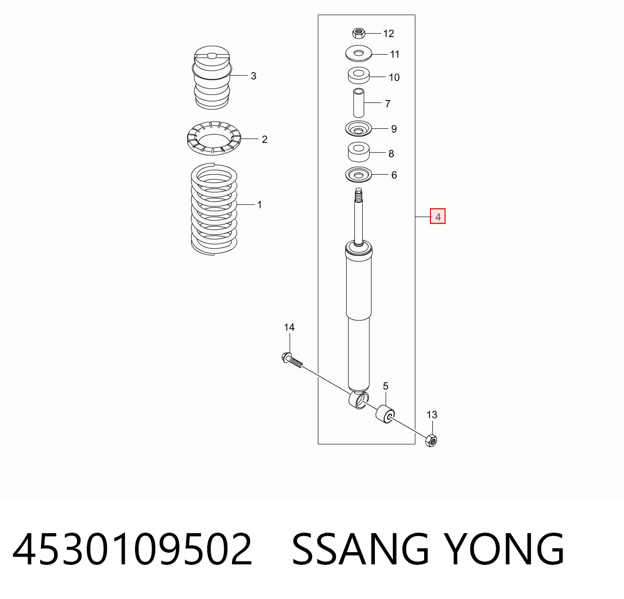 Амортизатор задній Tangun S32000 ціна, від 23.71 USD