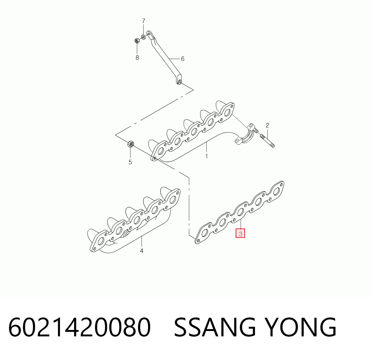 Прокладка випускного колектора Mercedes Benz Truck Vario фургон (667) (1996 - 2013) ціна, від 2.70 USD