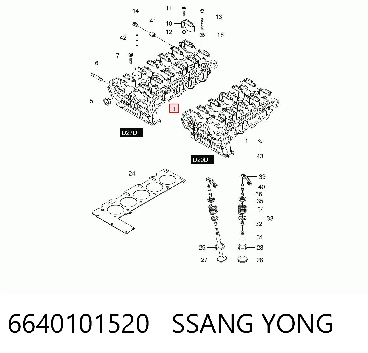 Купити ГБЦ SsangYong Actyon SPORTS QJ