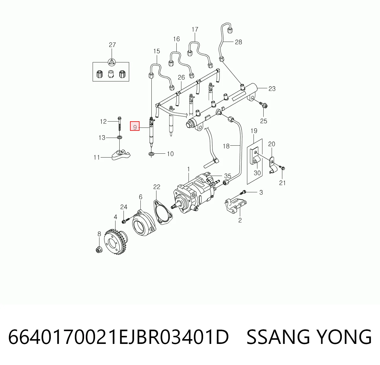 Купити Паливні форсунки SsangYong Actyon  CJ