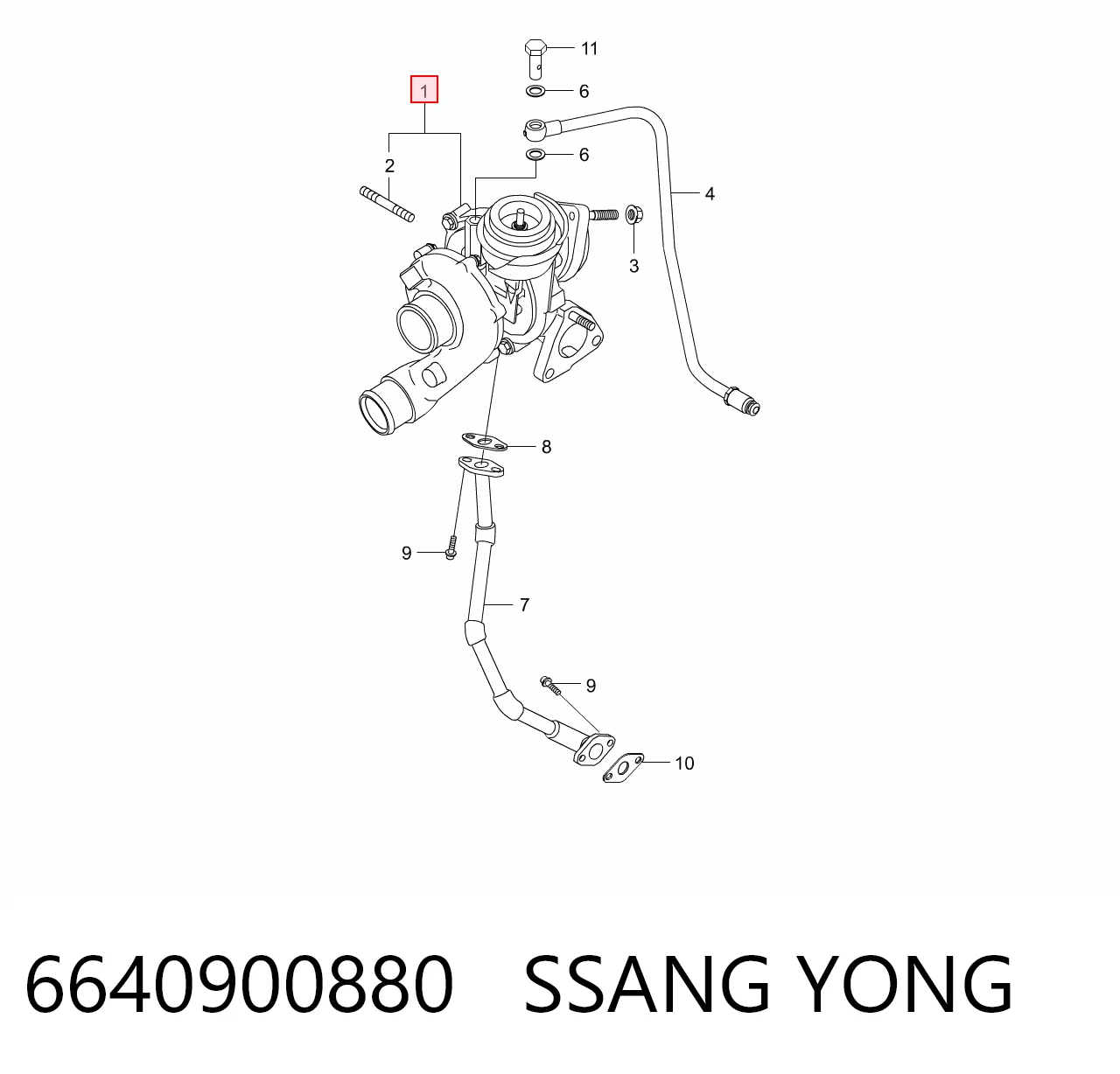 Купити A6640900780 Mercedes Турбіна