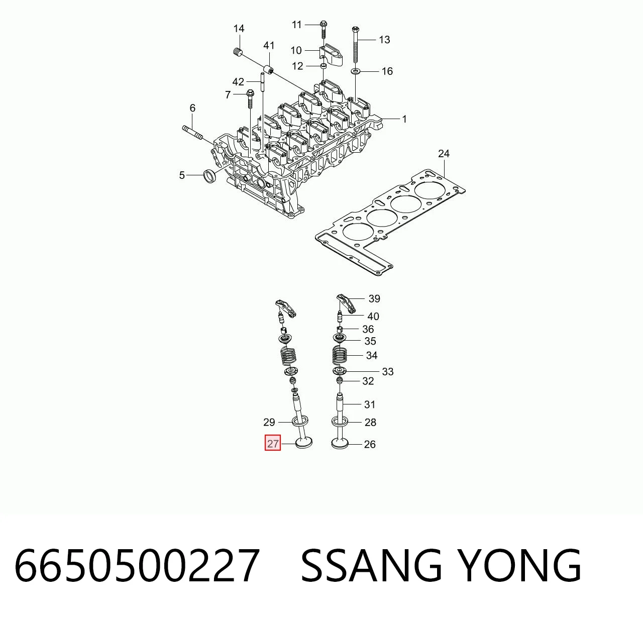 ST6650500127 SAT Клапан випускний