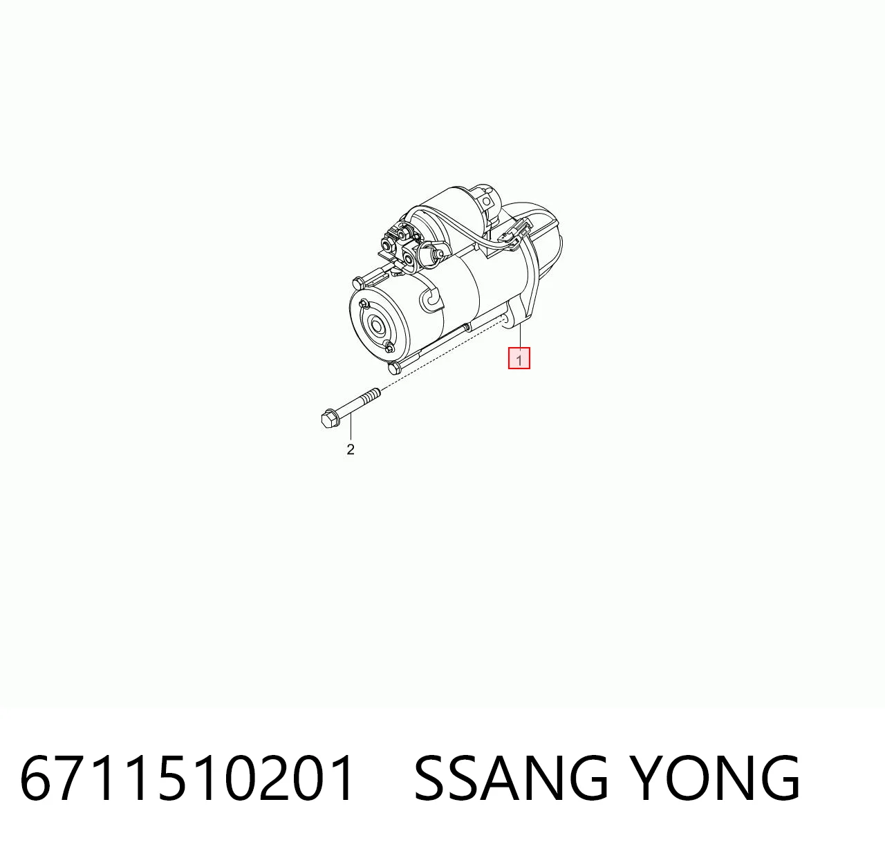 Стартер автомобільний SsangYong Korando C