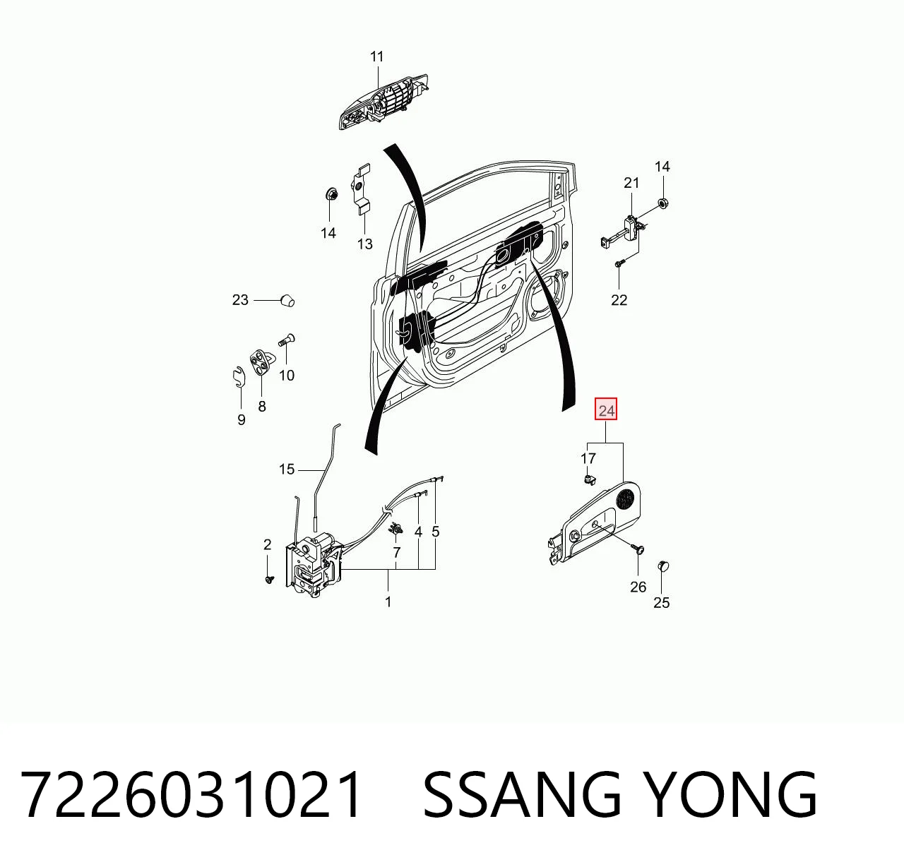 7226031021 Ssang Yong 
