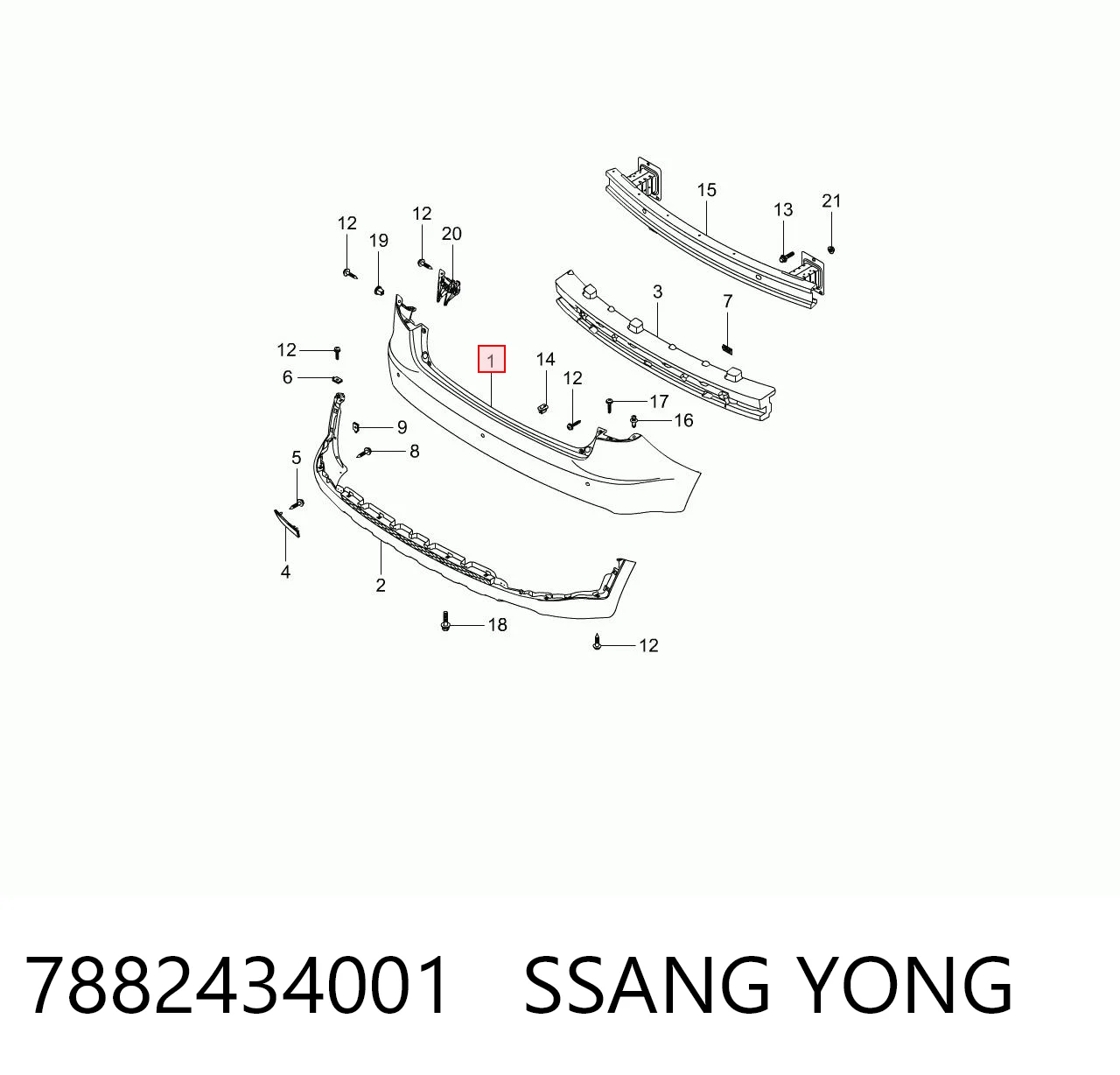 7882434001 Ssang Yong