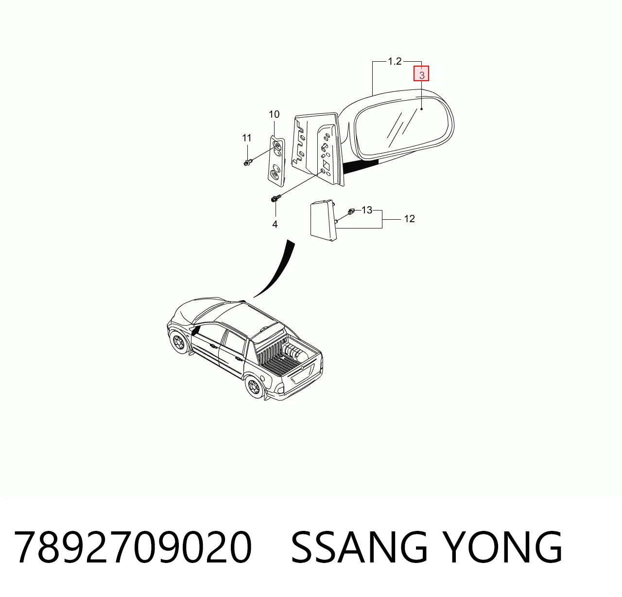 7892709020 Ssang Yong