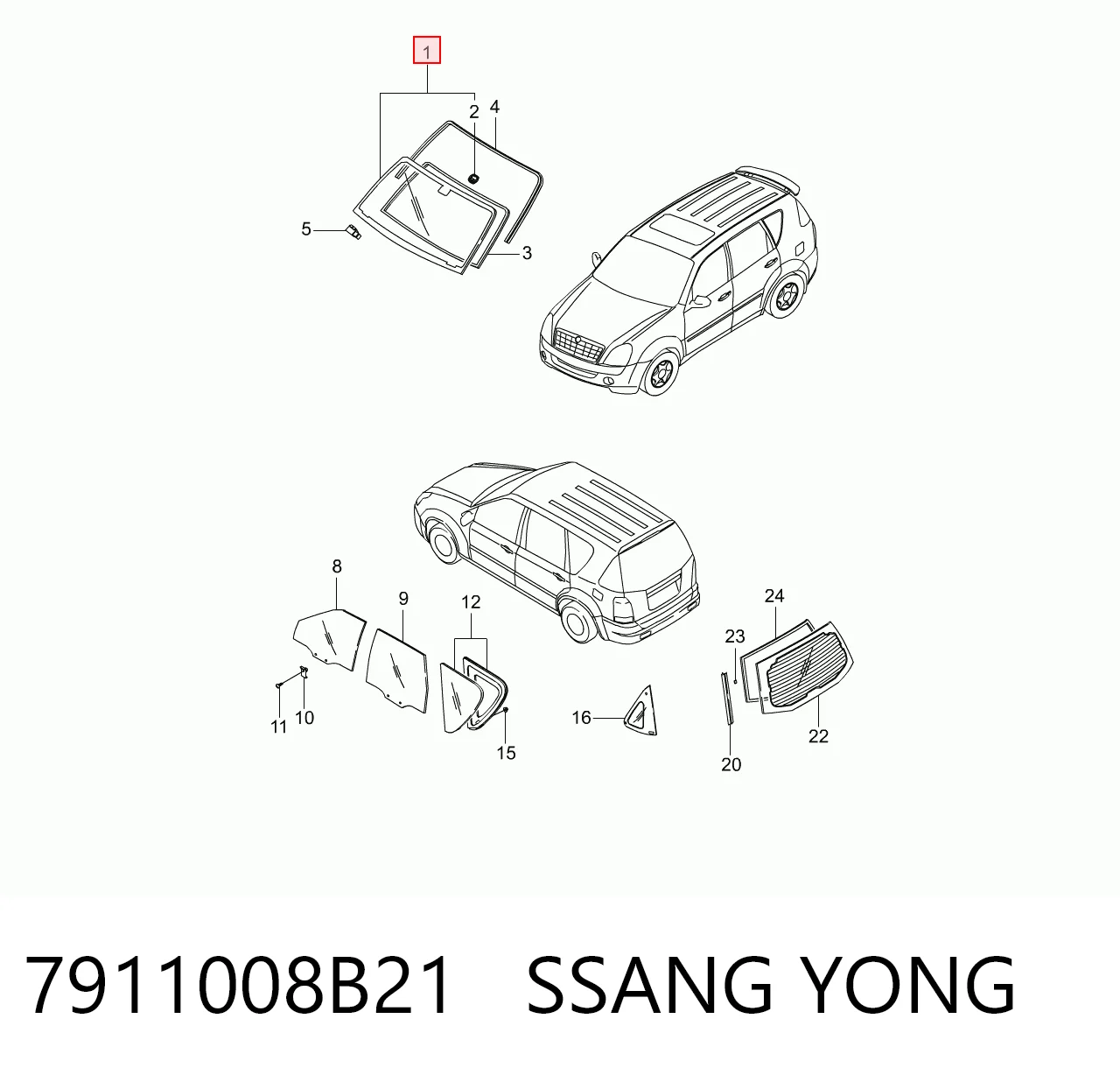 AB62692A XYG Автомобільне скло