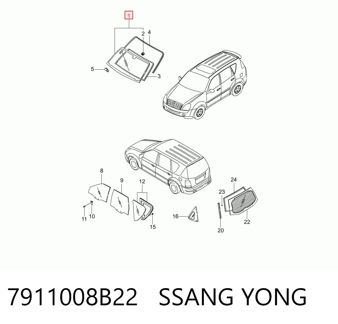 Автоскло XYG AB62692A ціна, від 103.75 USD